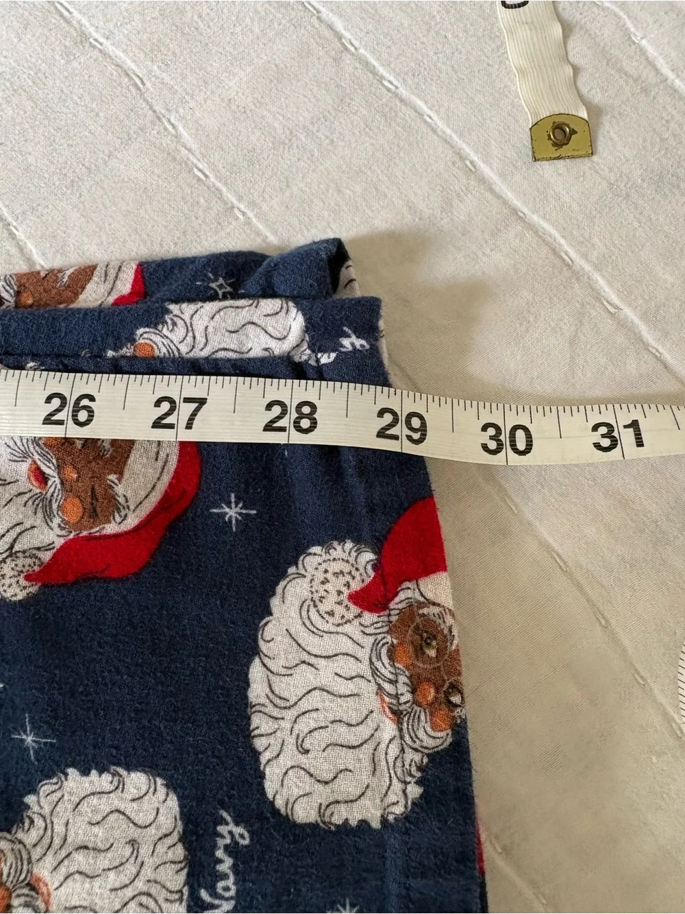Old Navy Unisex Large Black Santa Christmas Pajama Pants Holiday PJs M025
